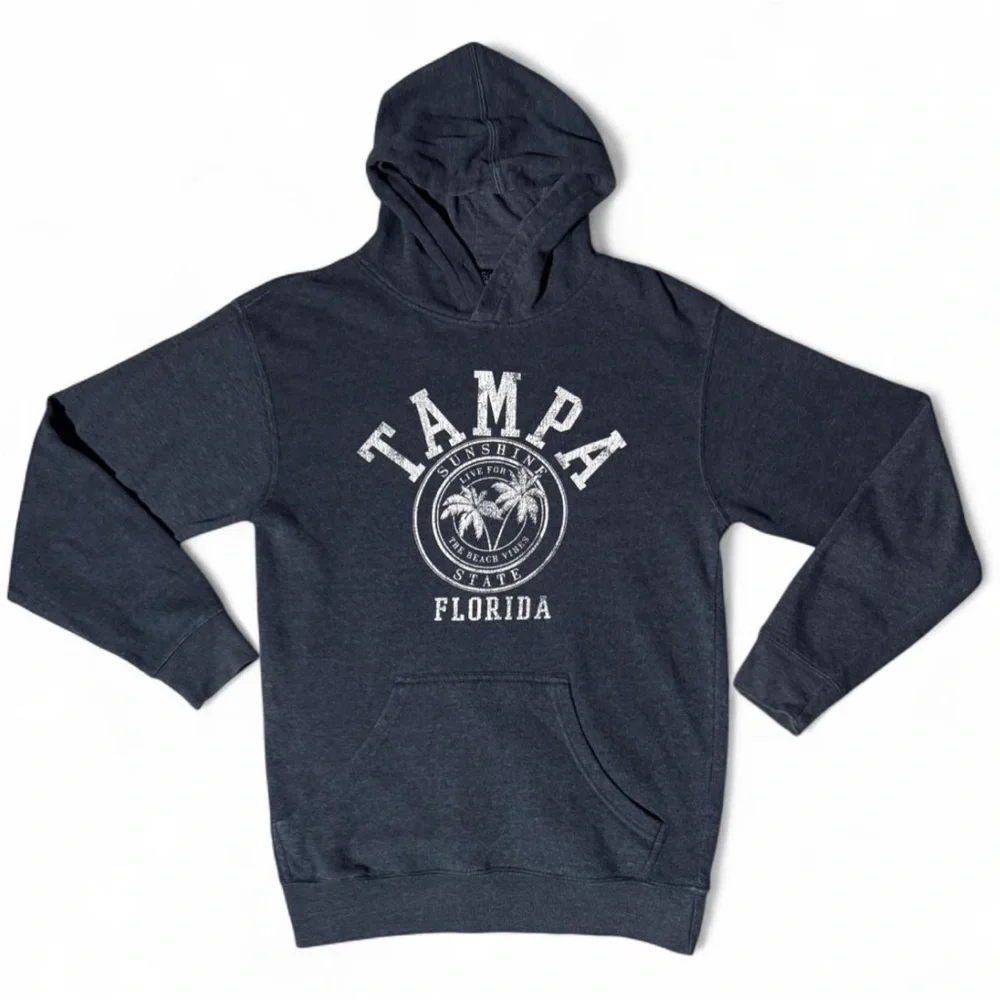 Tampa Florida Navy Blue Sweatshirt Hoodie - Picture 3 of 7